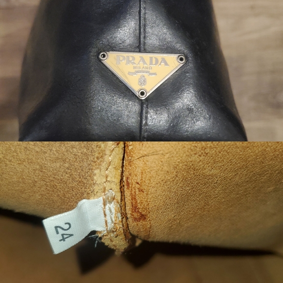 Leather Prada 16.5"Lx10"Hx4"W - Picture 8 of 8